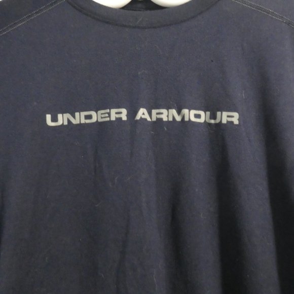 UNDER ARMOUR | medium | Navy Tee / T-Shirt | Fitted Heat Gear | GUC - Picture 4 of 13
